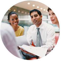 Investment People with papers